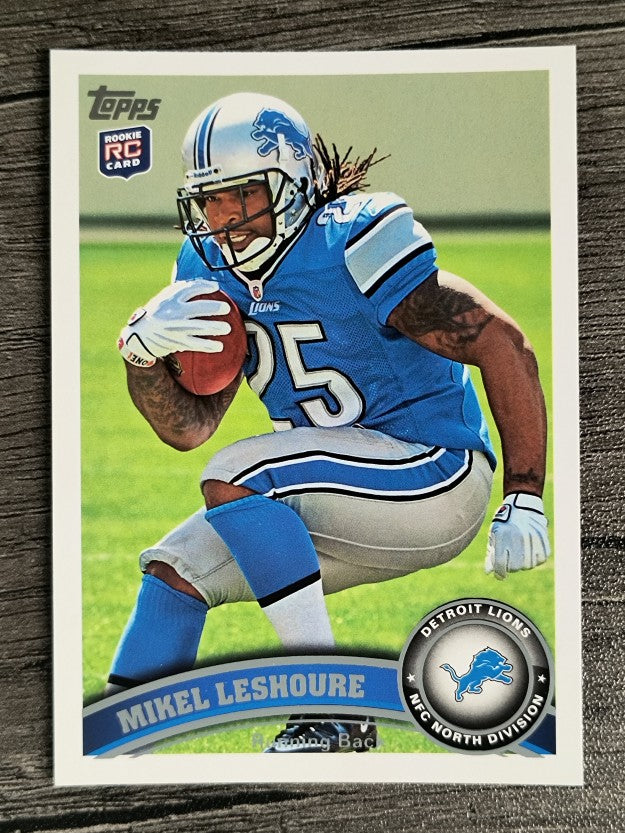 2011 Topps #424A Mikel Leshoure RC/running pose