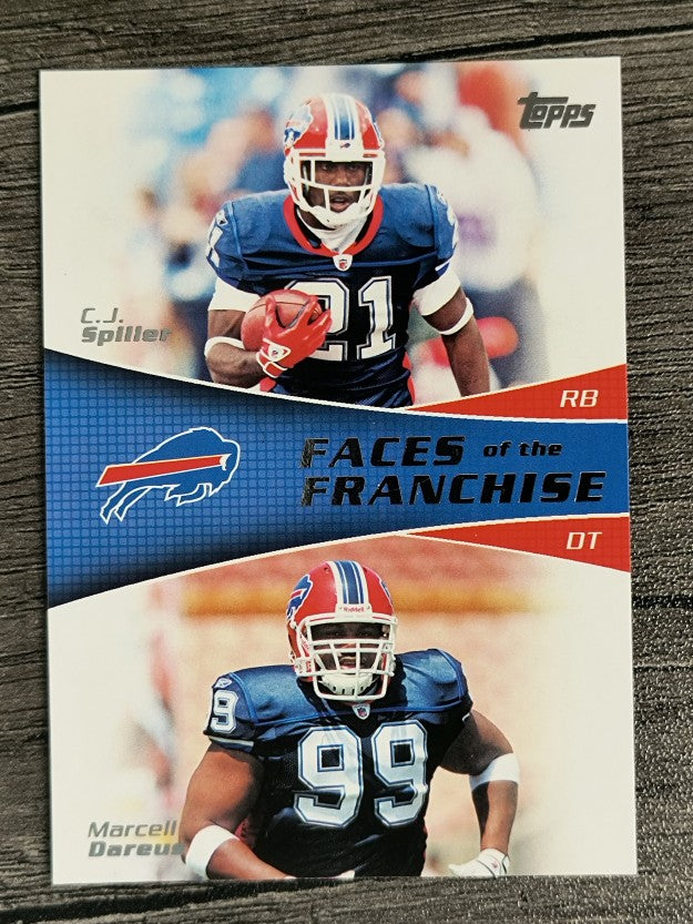 2011 Topps Faces of the Franchise #SD C.J. Spiller/Marcell Dareus