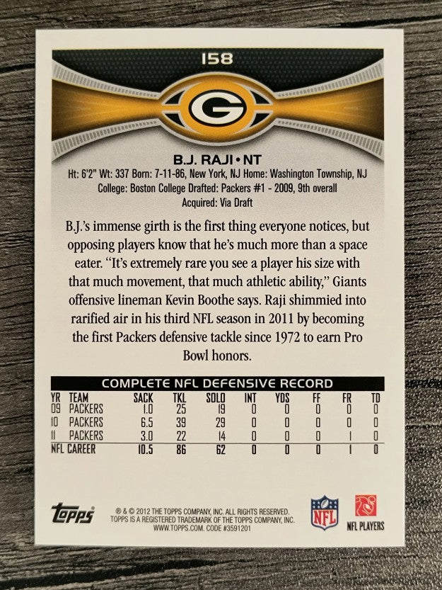 2012 Topps #158 B.J. Raji