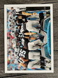 2013 Topps #55 Carolina Panthers/offensive huddle/Cam Newton