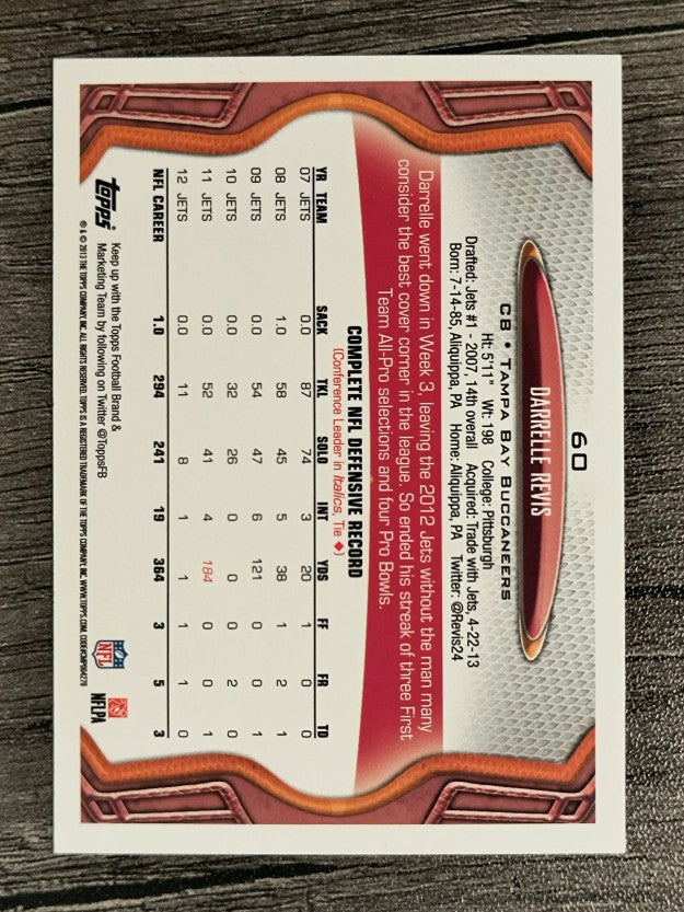 2013 Topps #60 Darrelle Revis