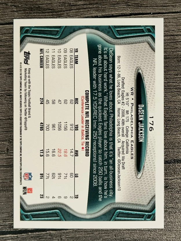 2013 Topps #176 DeSean Jackson