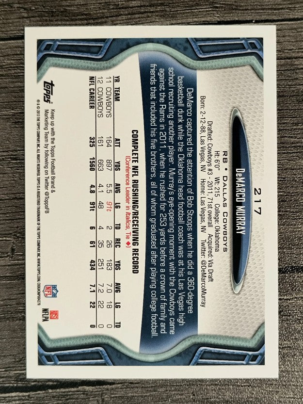 2013 Topps #217 DeMarco Murray