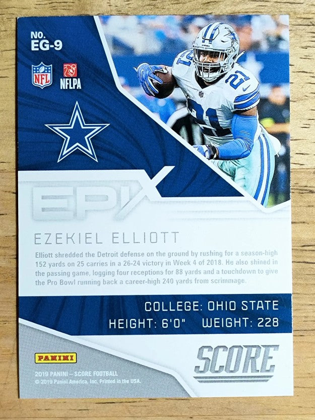 2019 Score Epix Game #9 Ezekiel Elliott