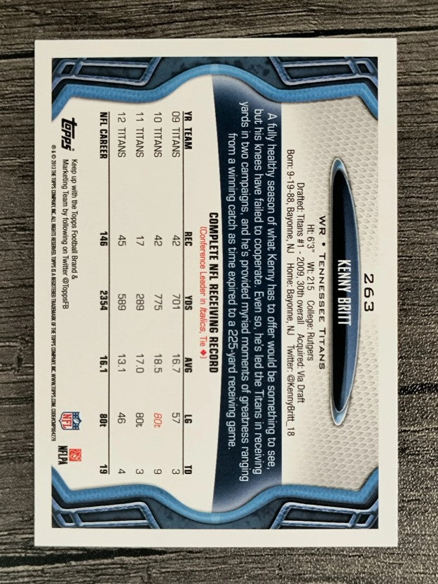 2013 Topps #263 Kenny Britt