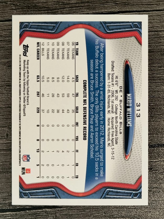 2013 Topps #313 Mario Williams
