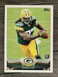 2013 Topps #406A Eddie Lacy RC/ball in both hands