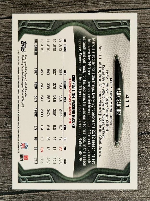 2013 Topps #411 Mark Sanchez