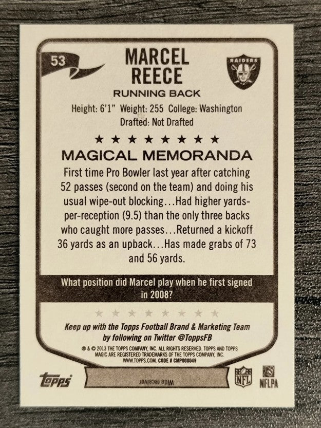 2013 Topps Magic Mini #53 Marcel Reece