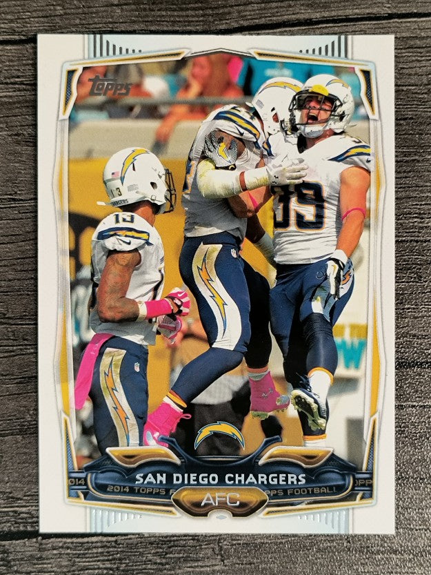2014 Topps #73 San Diego Chargers/Danny Woodhead/Keenan Allen