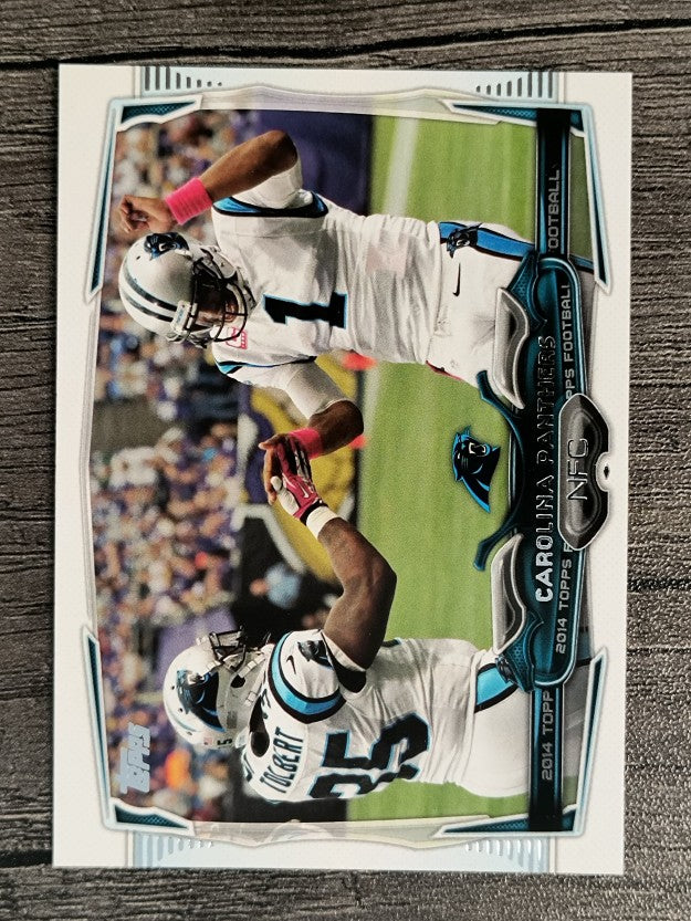 2014 Topps #146 Carolina Panthers/Cam Newton/Mike Tolbert