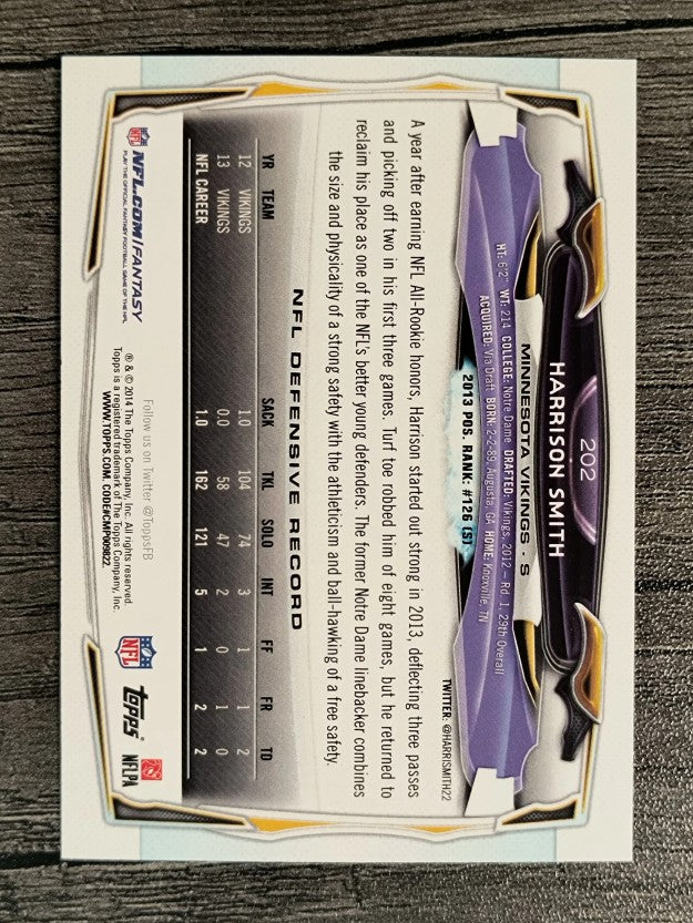 2014 Topps #202 Harrison Smith