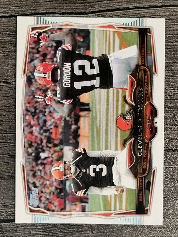 2014 Topps #268 Cleveland Browns/Brandon Weeden/Josh Gordon