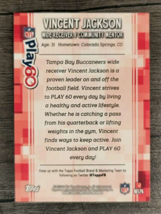 2014 Topps Play 60 Community Mentors #10 Vincent Jackson
