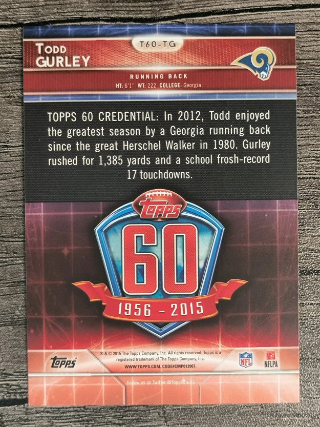 2015 Topps 60th Anniversary Throwbacks #T60TG Todd Gurley