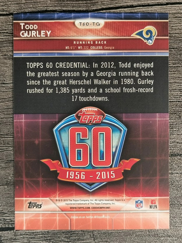 2015 Topps 60th Anniversary Throwbacks #T60TG Todd Gurley