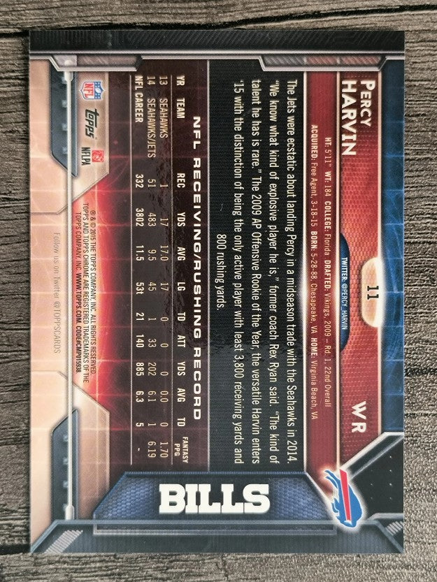 2015 Topps Chrome #11 Percy Harvin