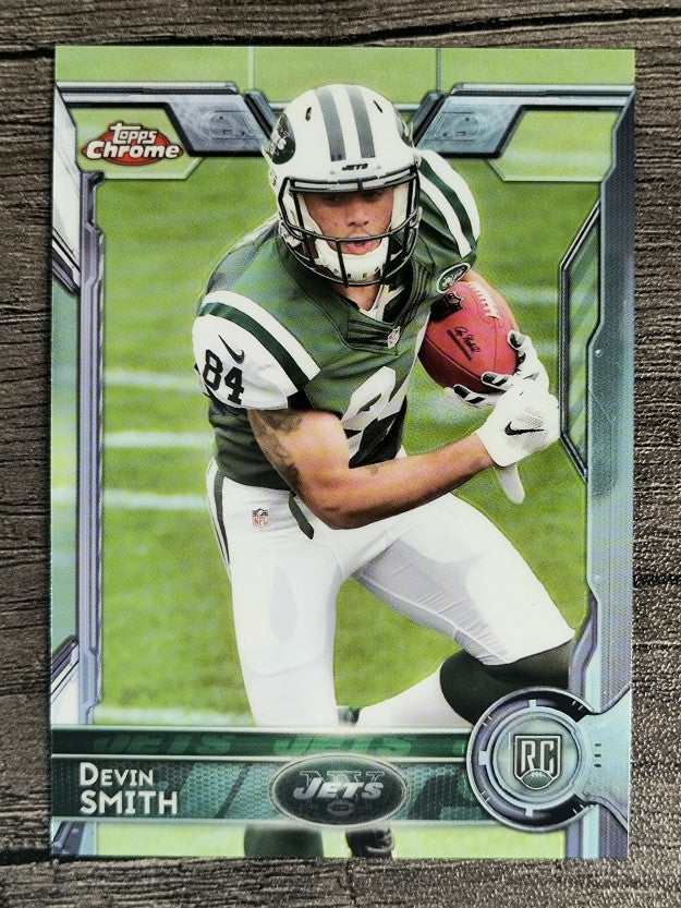 2015 Topps Chrome #194A Devin Smith RC/ball in left arm