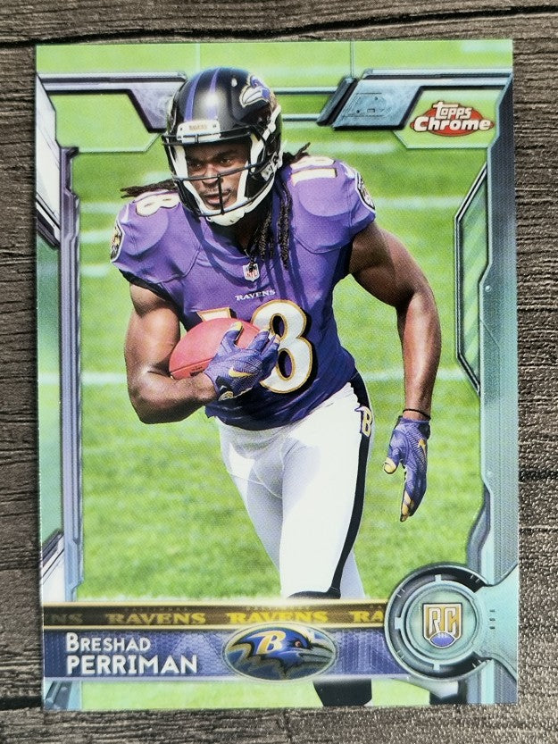 2015 Topps Chrome #197A Breshad Perriman RC/running