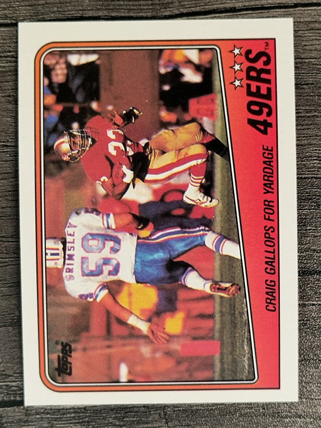 1988 Topps #37 49ers TL/Roger Craig