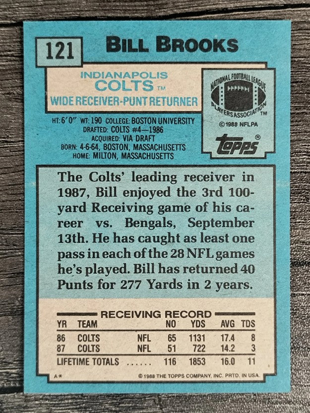 1988 Topps #121 Bill Brooks