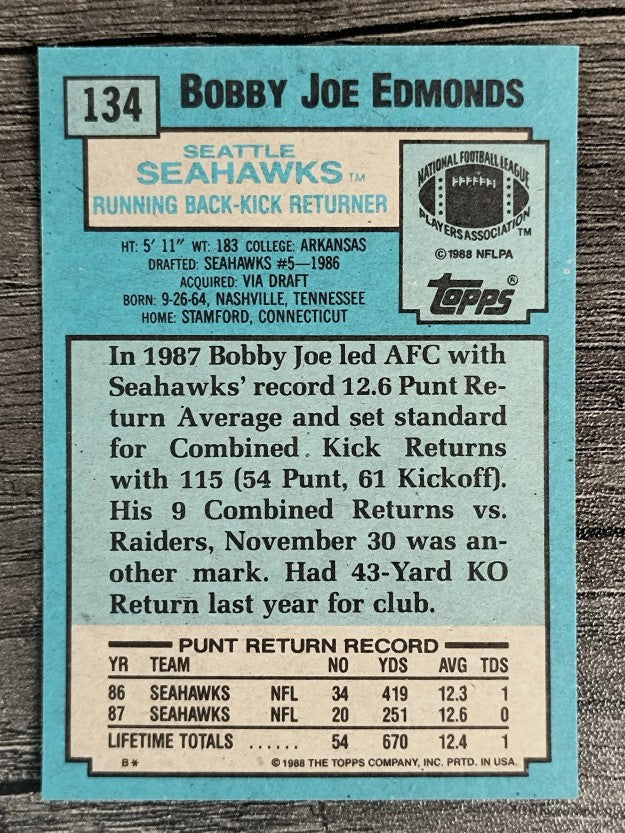 1988 Topps #134 Bobby Joe Edmonds
