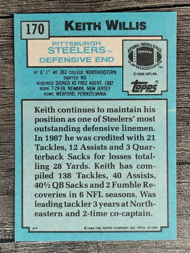 1988 Topps #170 Keith Willis