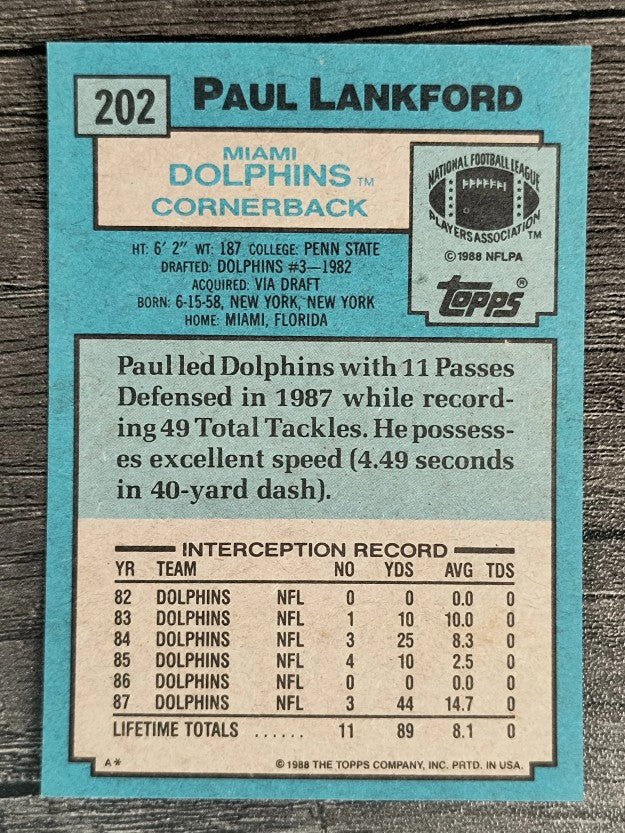 1988 Topps #202 Paul Lankford
