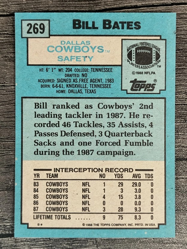 1988 Topps #269 Bill Bates
