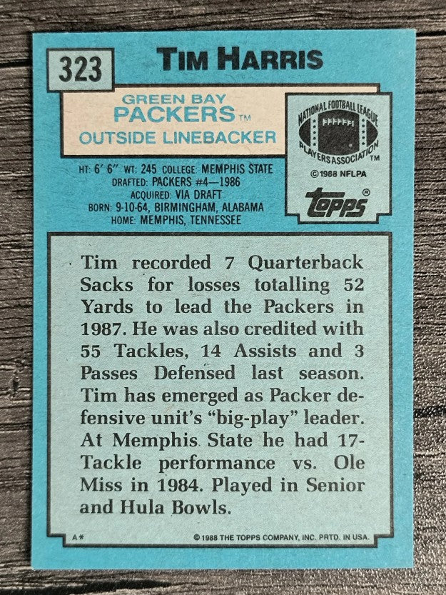 1988 Topps #323 Tim Harris