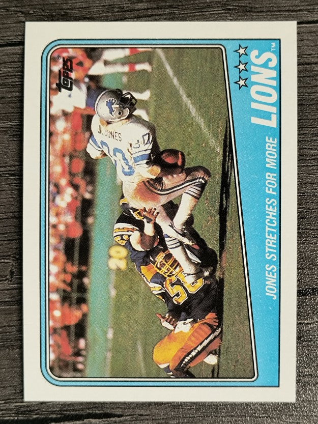 1988 Topps #372 Lions TL/James Jones