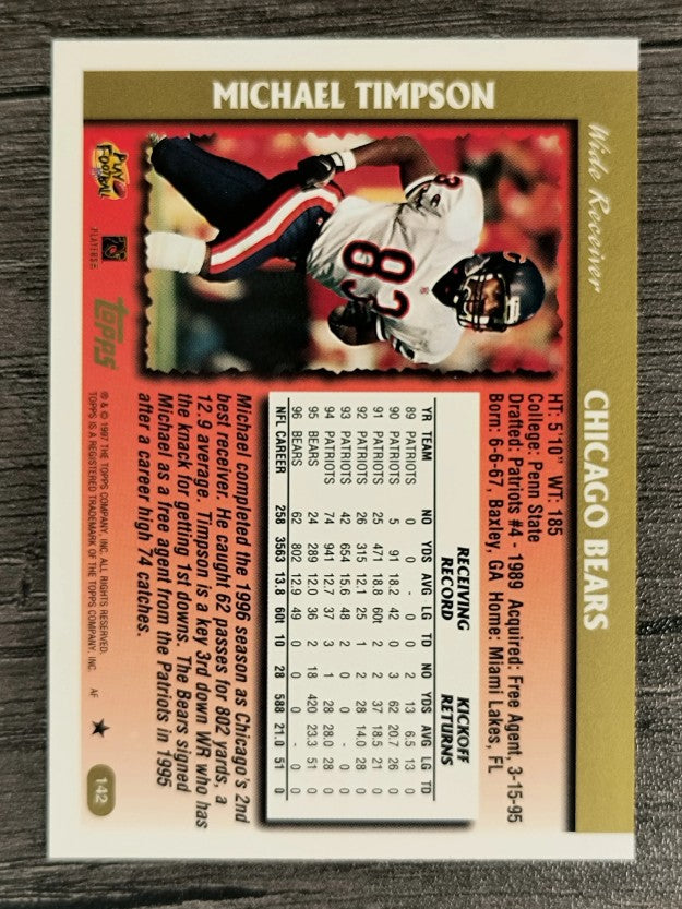 1997 Topps #142 Michael Timpson