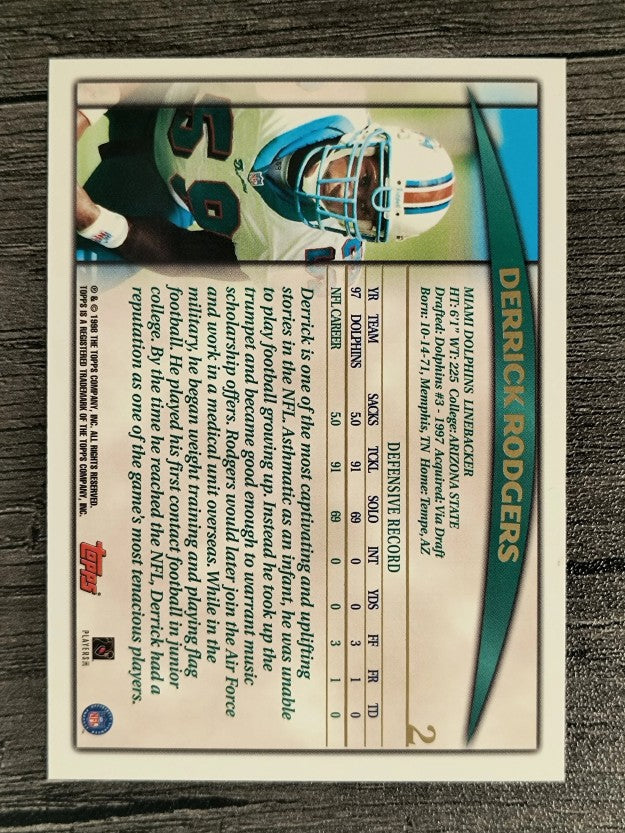 1998 Topps #2 Derrick Rodgers