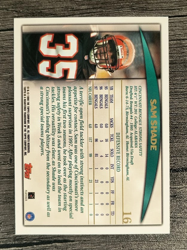 1998 Topps #16 Sam Shade