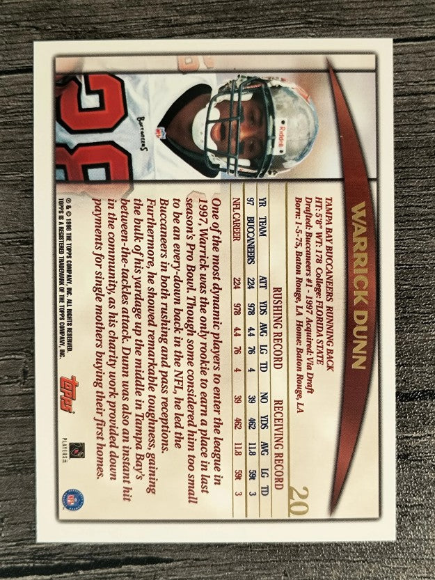 1998 Topps #20 Warrick Dunn
