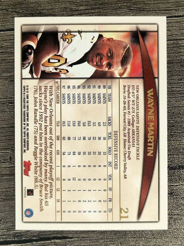 1998 Topps #21 Wayne Martin