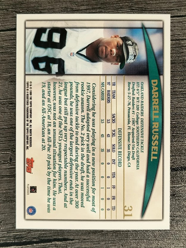 1998 Topps #31 Darrell Russell