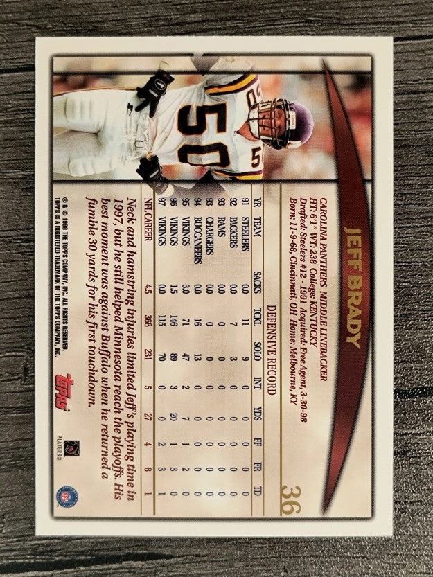 1998 Topps #36 Jeff Brady
