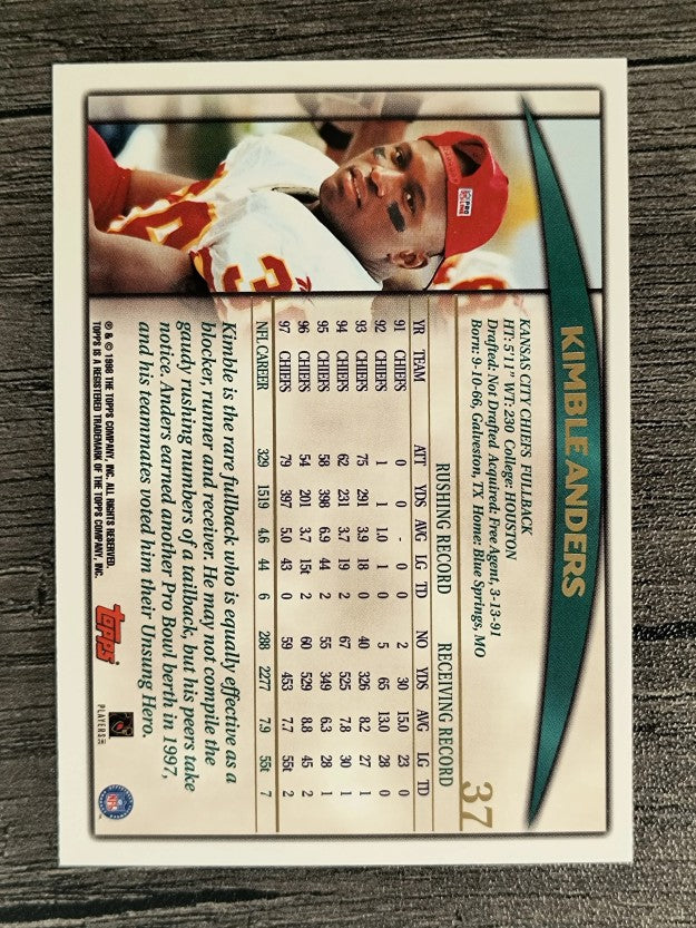 1998 Topps #37 Kimble Anders