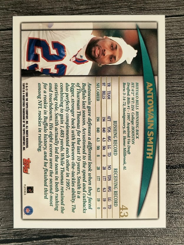 1998 Topps #43 Antowain Smith