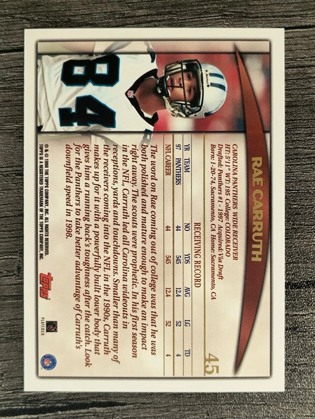 1998 Topps #45 Rae Carruth