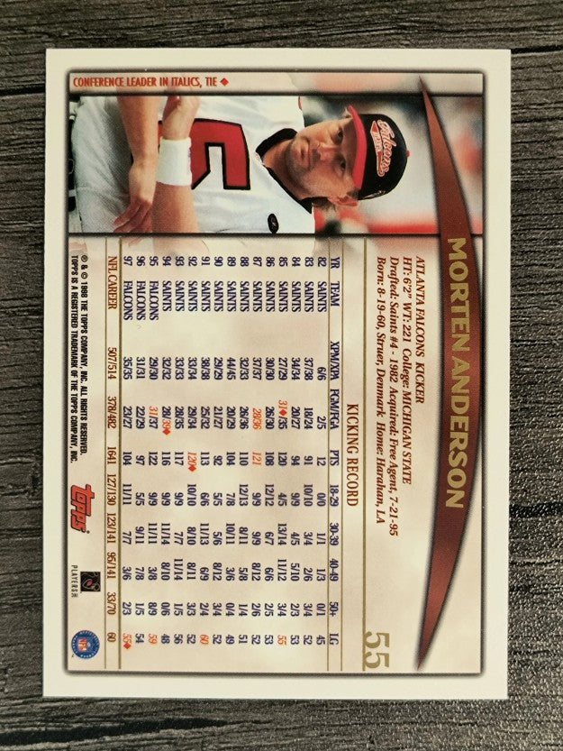 1998 Topps #55 Morten Andersen