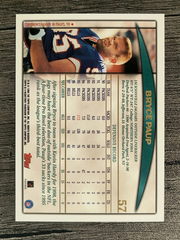 1998 Topps #57 Bryce Paup