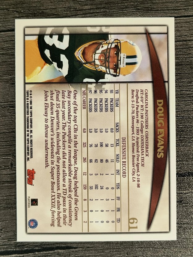 1998 Topps #61 Doug Evans