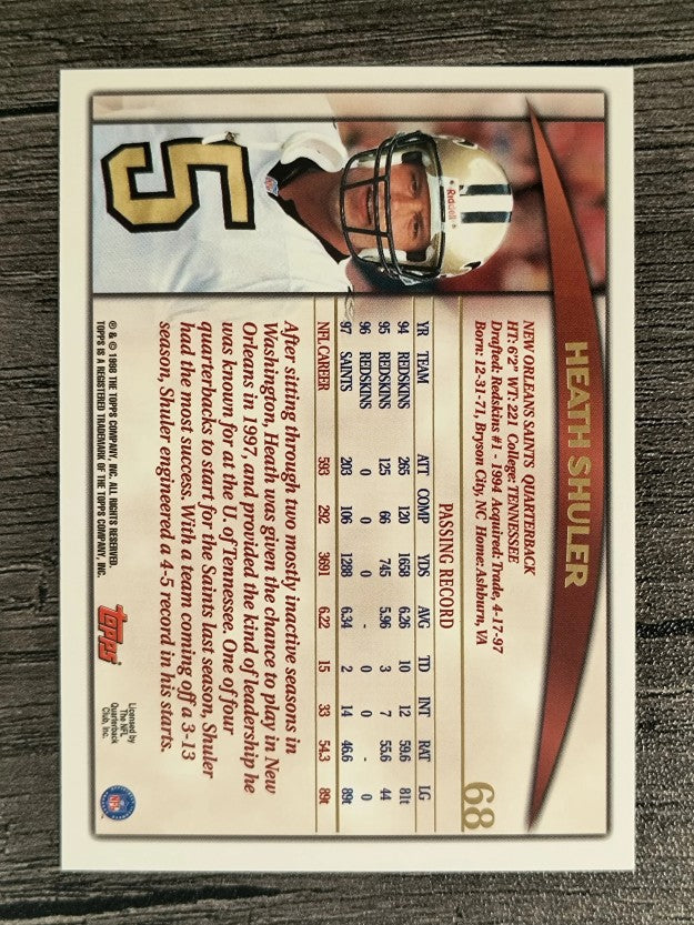 1998 Topps #68 Heath Shuler