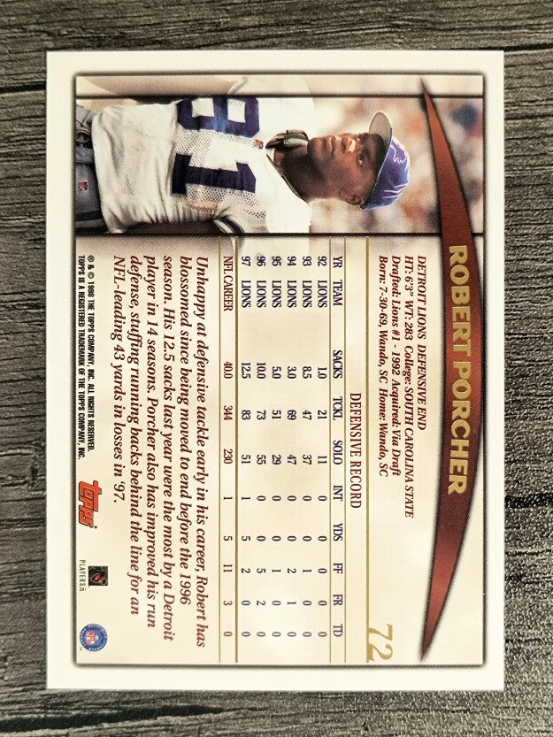 1998 Topps #72 Robert Porcher