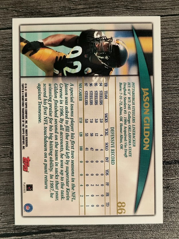 1998 Topps #86 Jason Gildon