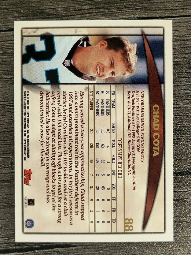 1998 Topps #88 Chad Cota