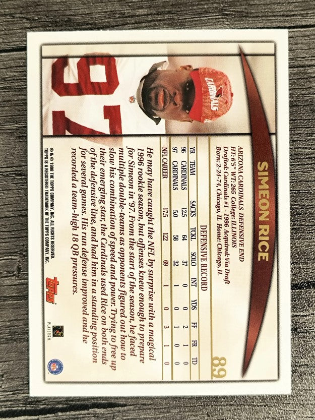 1998 Topps #89 Simeon Rice