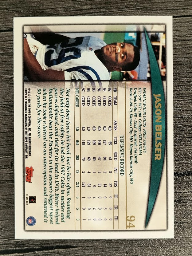 1998 Topps #94 Jason Belser